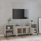 TV Cabinet Concrete Grey 160x35x55 cm Engineered Wood - Side View