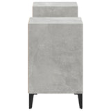 TV Cabinet Concrete Grey 160x35x55 cm Engineered Wood - Close-Up Angle