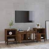 TV Cabinet Brown Oak 160x35x55 cm Engineered Wood - Side View