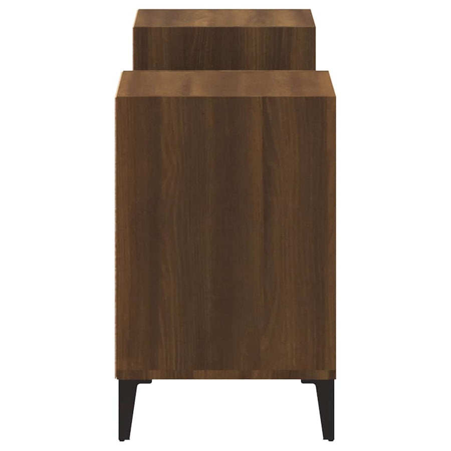 TV Cabinet Brown Oak 160x35x55 cm Engineered Wood