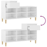 Shoe Cabinet High Gloss White 102x36x60 cm Engineered Wood - Extra Image
