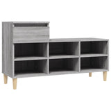 Shoe Cabinet Grey Sonoma 102x36x60 cm Engineered Wood - Front View