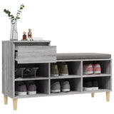 Shoe Cabinet Grey Sonoma 102x36x60 cm Engineered Wood - 45-Degree Angle
