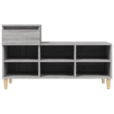 Shoe Cabinet Grey Sonoma 102x36x60 cm Engineered Wood - Close-Up Angle