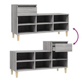Shoe Cabinet Grey Sonoma 102x36x60 cm Engineered Wood - Extra Image