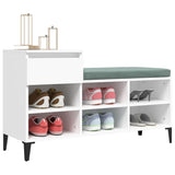 Shoe Cabinet White 102x36x60 cm Engineered Wood - Top-Down View