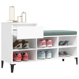Shoe Cabinet White 102x36x60 cm Engineered Wood - 45-Degree Angle
