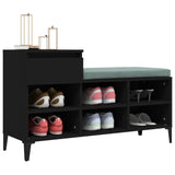 Shoe Cabinet Black 102x36x60 cm Engineered Wood - Top-Down View