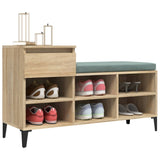 Shoe Cabinet Sonoma Oak 102x36x60 cm Engineered Wood - Top-Down View