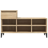 Shoe Cabinet Sonoma Oak 102x36x60 cm Engineered Wood - Rear View