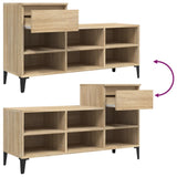 Shoe Cabinet Sonoma Oak 102x36x60 cm Engineered Wood - Extra Image