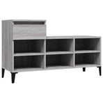 Shoe Cabinet Grey Sonoma 102x36x60 cm Engineered Wood
