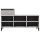 Shoe Cabinet Grey Sonoma 102x36x60 cm Engineered Wood - Rear View