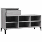 Shoe Cabinet Grey Sonoma 102x36x60 cm Engineered Wood