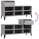 Shoe Cabinet Grey Sonoma 102x36x60 cm Engineered Wood - Extra Image