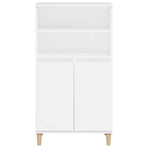 Highboard White 60x36x110 cm Engineered Wood