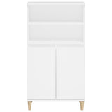 Highboard White 60x36x110 cm Engineered Wood - Side View