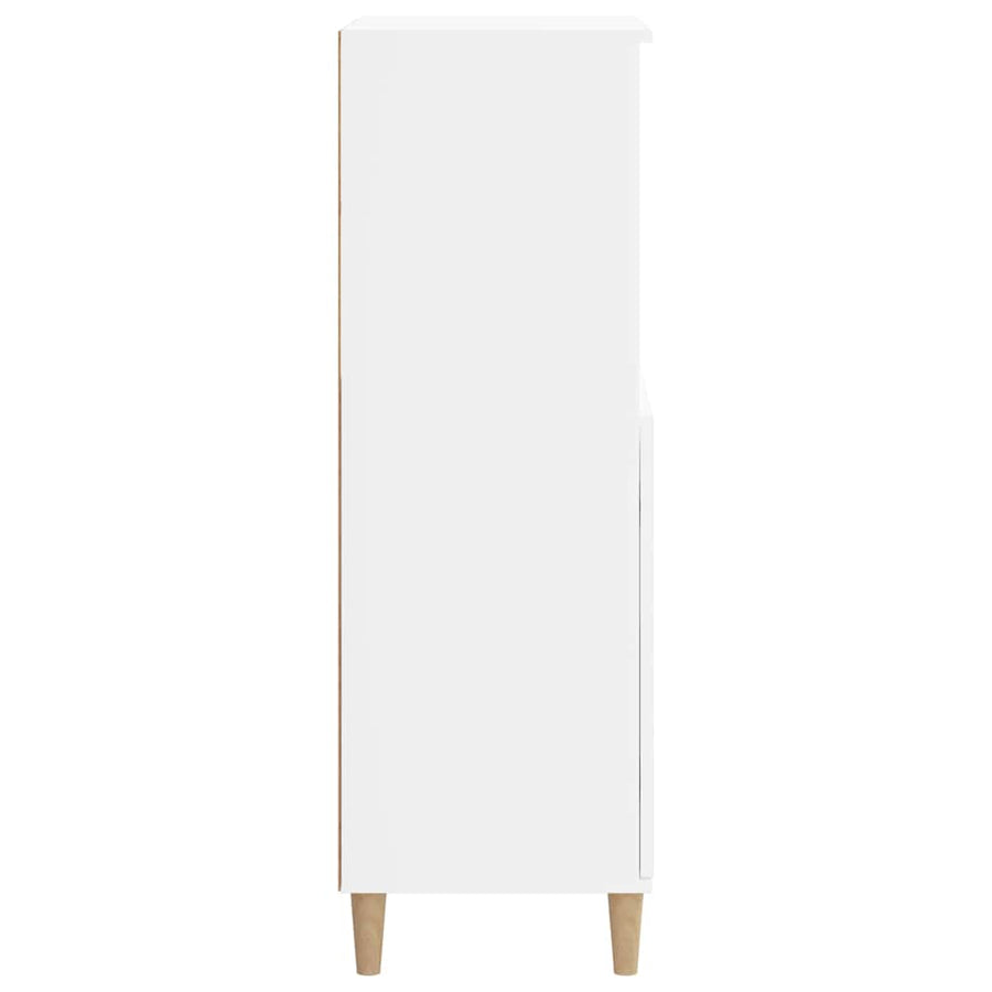 Highboard White 60x36x110 cm Engineered Wood