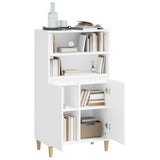 Highboard White 60x36x110 cm Engineered Wood - Rear View