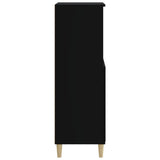 Highboard Black 60x36x110 cm Engineered Wood