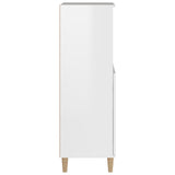 Highboard High Gloss White 60x36x110 cm Engineered Wood
