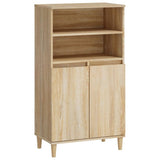 Highboard Sonoma Oak 60x36x110 cm Engineered Wood - Front View