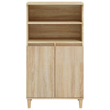 Highboard Sonoma Oak 60x36x110 cm Engineered Wood - Side View
