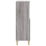 Highboard Grey Sonoma 60x36x110 cm Engineered Wood - Top-Down View