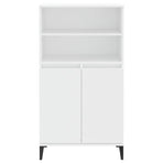 Highboard White 60x36x110 cm Engineered Wood