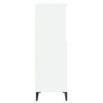 Highboard White 60x36x110 cm Engineered Wood