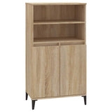 Highboard Sonoma Oak 60x36x110 cm Engineered Wood - Front View