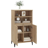 Highboard Sonoma Oak 60x36x110 cm Engineered Wood - Close-Up Angle