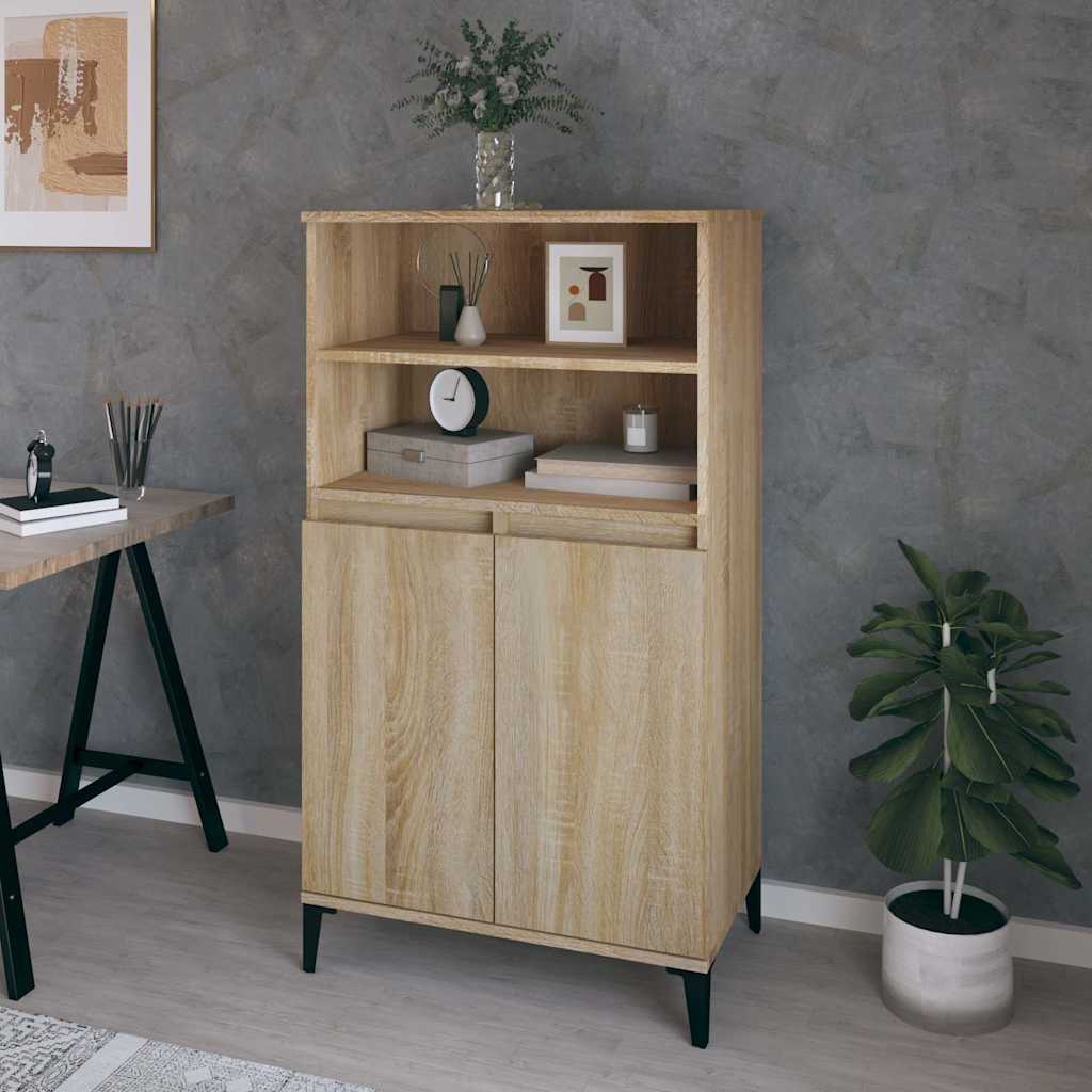 Highboard Sonoma Oak 60x36x110 cm Engineered Wood