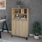 Highboard Sonoma Oak 60 x 36 x 110 cm Engineered Wood
