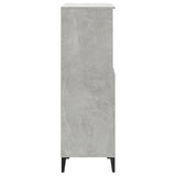 Highboard Concrete Grey 60x36x110 cm Engineered Wood - 45-Degree Angle