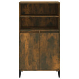 Highboard Smoked Oak 60x36x110 cm Engineered Wood - Side View