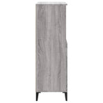 Highboard Grey Sonoma 60x36x110 cm Engineered Wood