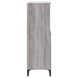Highboard Grey Sonoma 60x36x110 cm Engineered Wood - 45-Degree Angle