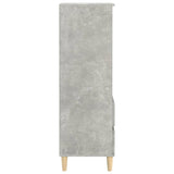Highboard Concrete Grey 40x36x110 cm Engineered Wood - 45-Degree Angle