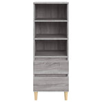 Highboard Grey Sonoma 40x36x110 cm Engineered Wood