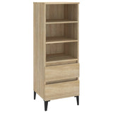 Highboard Sonoma Oak 40x36x110 cm Engineered Wood - Front View
