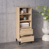 Highboard Sonoma Oak 40x36x110 cm Engineered Wood - Rear View