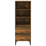 Highboard Smoked Oak 40x36x110 cm Engineered Wood