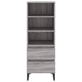 Highboard Grey Sonoma 40x36x110 cm Engineered Wood