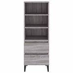 Highboard Grey Sonoma 40x36x110 cm Engineered Wood