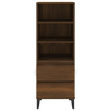 Highboard Brown Oak 40x36x110 cm Engineered Wood