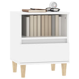 Bedside Cabinets 2 pcs White 40x35x50 cm - Top-Down View