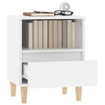 Bedside Cabinets 2 pcs White 40x35x50 cm