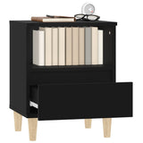 Bedside Cabinet Black 40x35x50 cm - 45-Degree Angle
