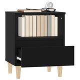 Bedside Cabinets 2 pcs Black 40x35x50 cm - 45-Degree Angle